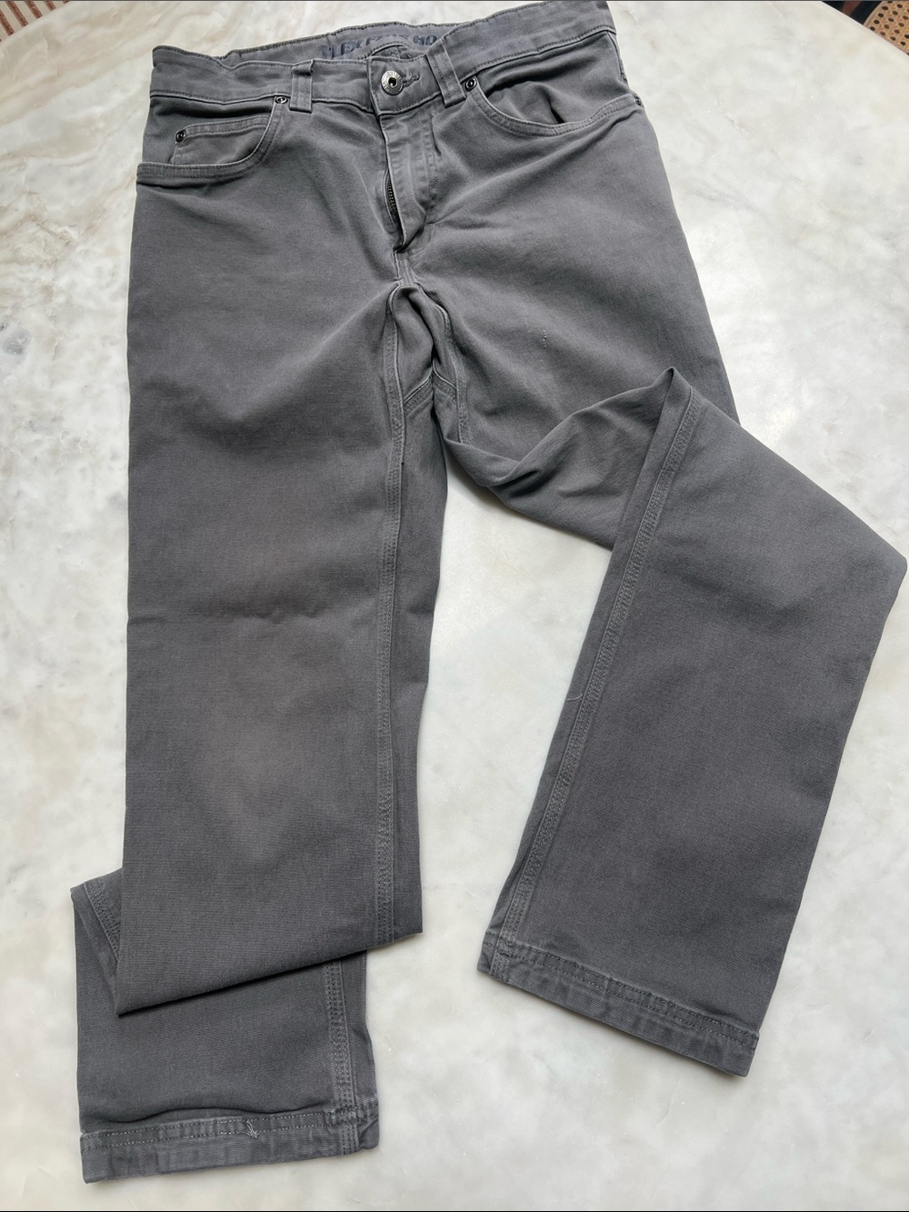 Duluth flex fire hose Men's Grey Straight-Leg Jeans 30x32